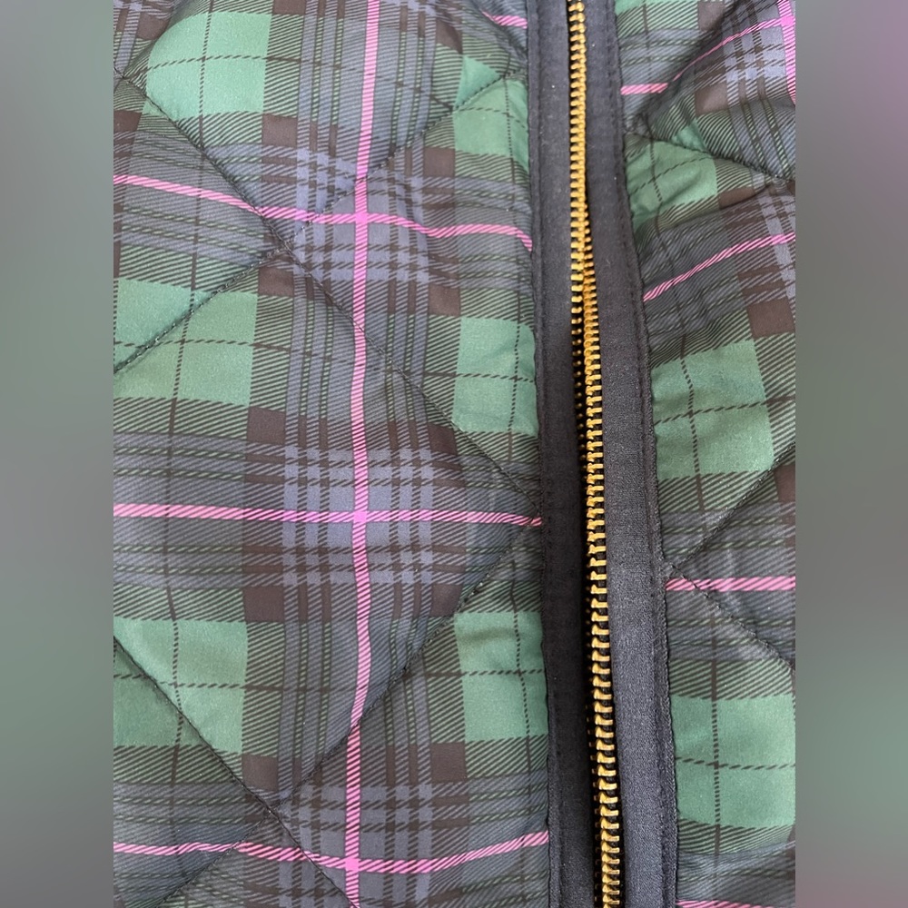 J Crew Plaid Puffer Vest